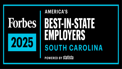 Bosch USA is awarded Forbes Best-In-State Employers in South Carolina.