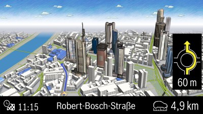 3d navigation screen
