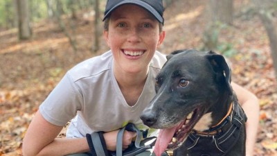 Bosch associate Sam Duchscherer with her pet dog