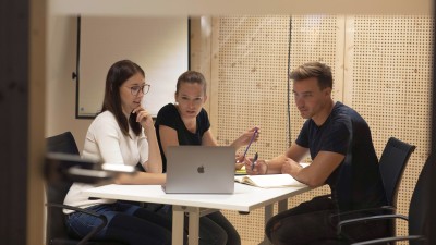 grow team working in collaborative space.